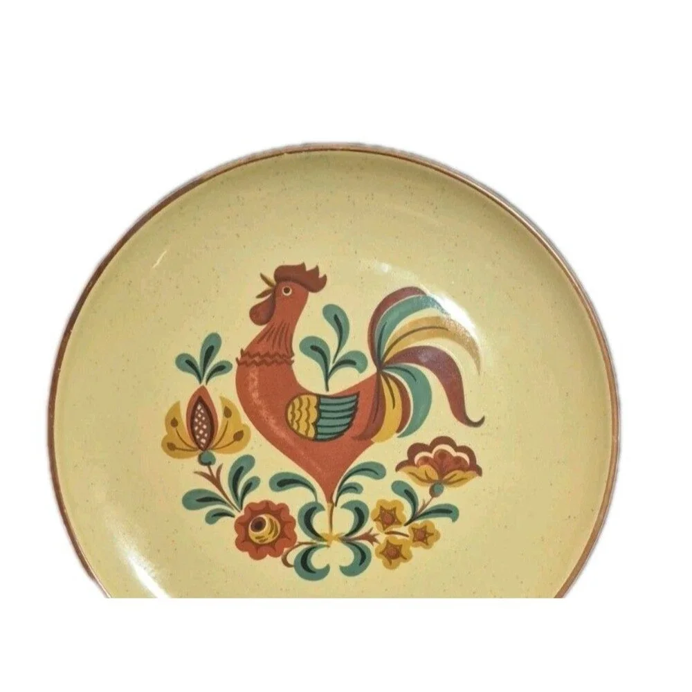 Taylor Smith & Taylor Reveille Rooster Dinner Plate 10.25